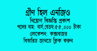 Green Hill Rangamati job circular