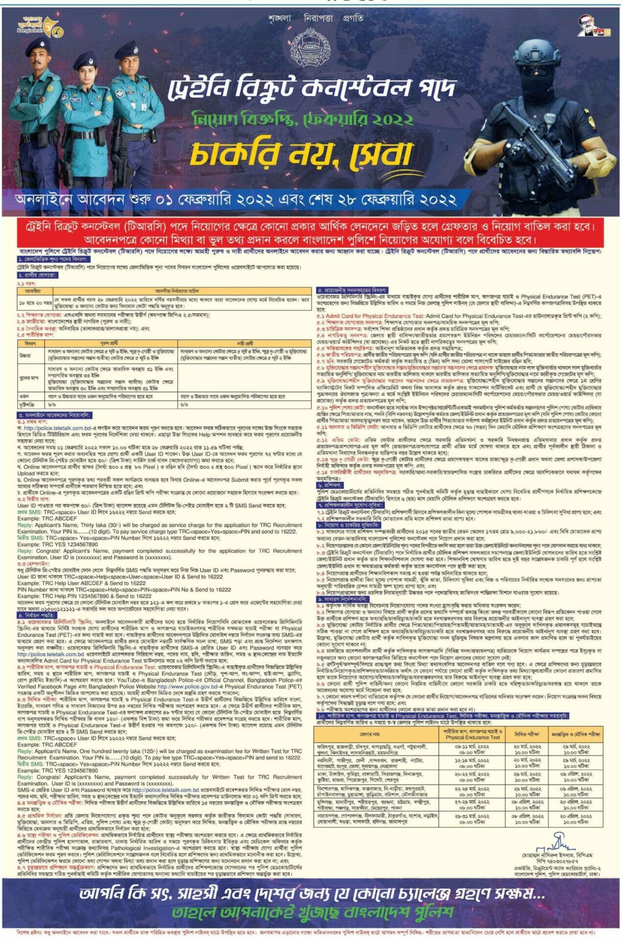 Bangladesh Police Job Circular 