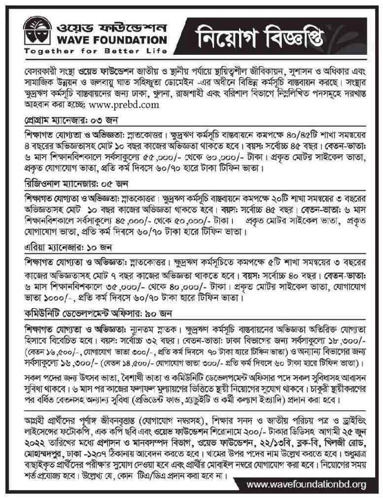 Wave-Foundation-Job-Circular-2022