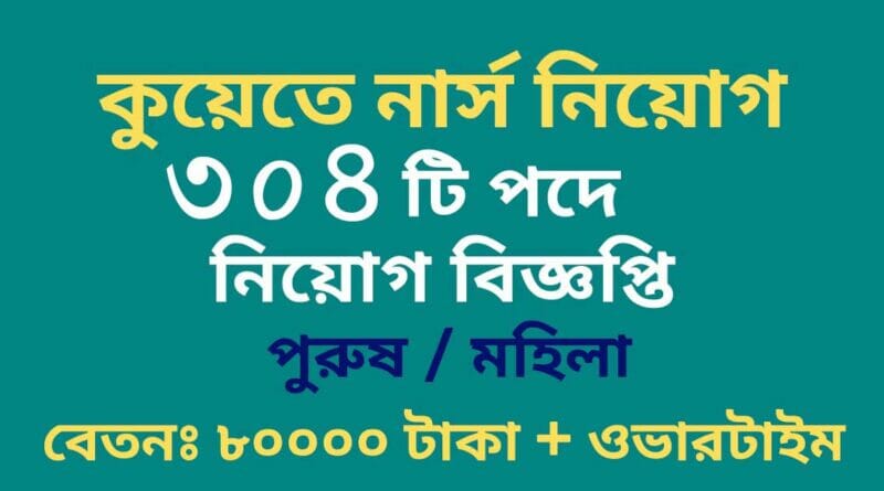 kuwait nurse job circular 2022