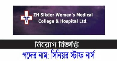 Sikder Medical College Hospital Job