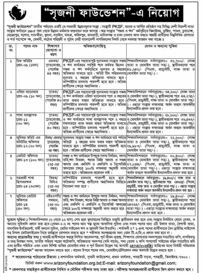 Srizony Foundation Circular 2024