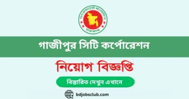 Gazipur City Corporation Job Circular 2024