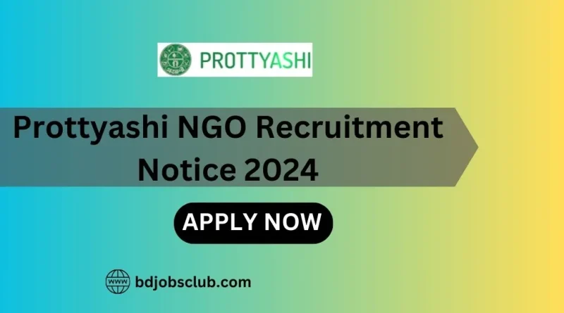 Protashi NGO Recruitment Notice 2024