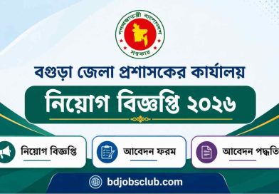 বগুড়া জেলা প্রশাসকের কার্যালয় নিয়োগ বিজ্ঞপ্তি ২০২৬