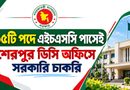 ১৫টি পদে এইচএসসি পাসেই শেরপুর ডিসি অফিসে সরকারি চাকরি